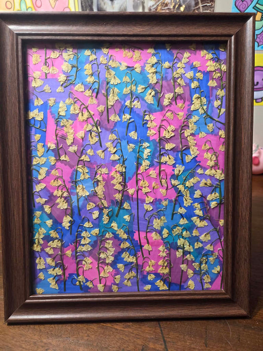 Framed lily of the valley